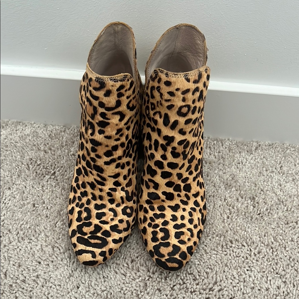 Steve Madden Leopard Print Ankle Boots